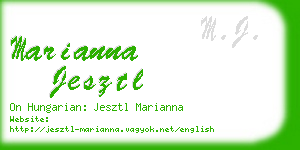 marianna jesztl business card